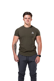 The Signature Curved Slim Green T-shirt