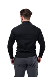 The Signature Longsleeve 1/4 Zipper Black