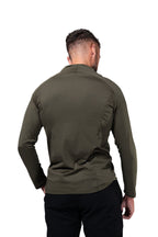 The Signature Longsleeve 1/4 Zipper Green